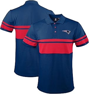 NFL Football Team Color Chest Stripe Men's Polo Shirt
