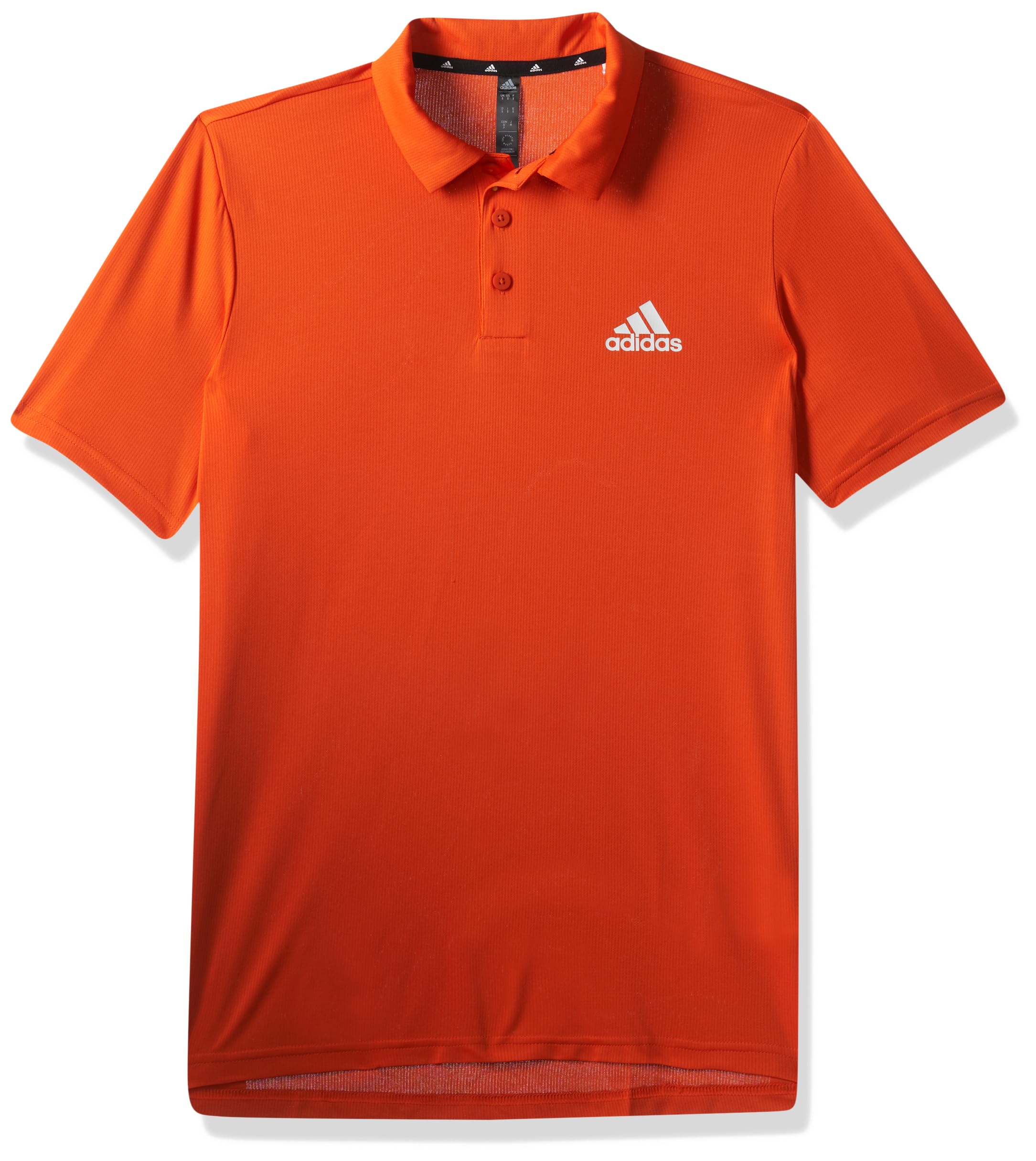 adidasMen's Polyester Geometric Regular Fit Polo Shirt