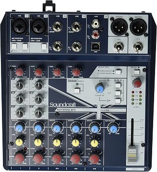 Soundcraft Notepad-8FX Small-format Analog Mixing Console with USB I/O and Lexicon Effects