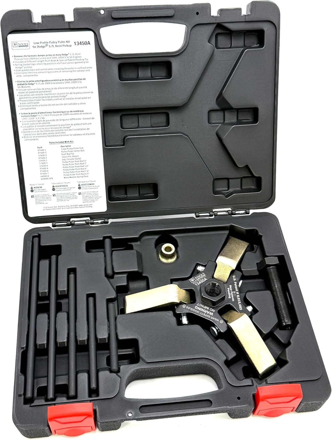 Schley Tools – 13450A 3-Jaw Harmonic Balancer Puller HEMI Engines