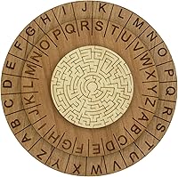 Vista 2 de Rueda de cifrado laberinto - Anillo decodificador de sala de escape premium y accesorio para sala de escape