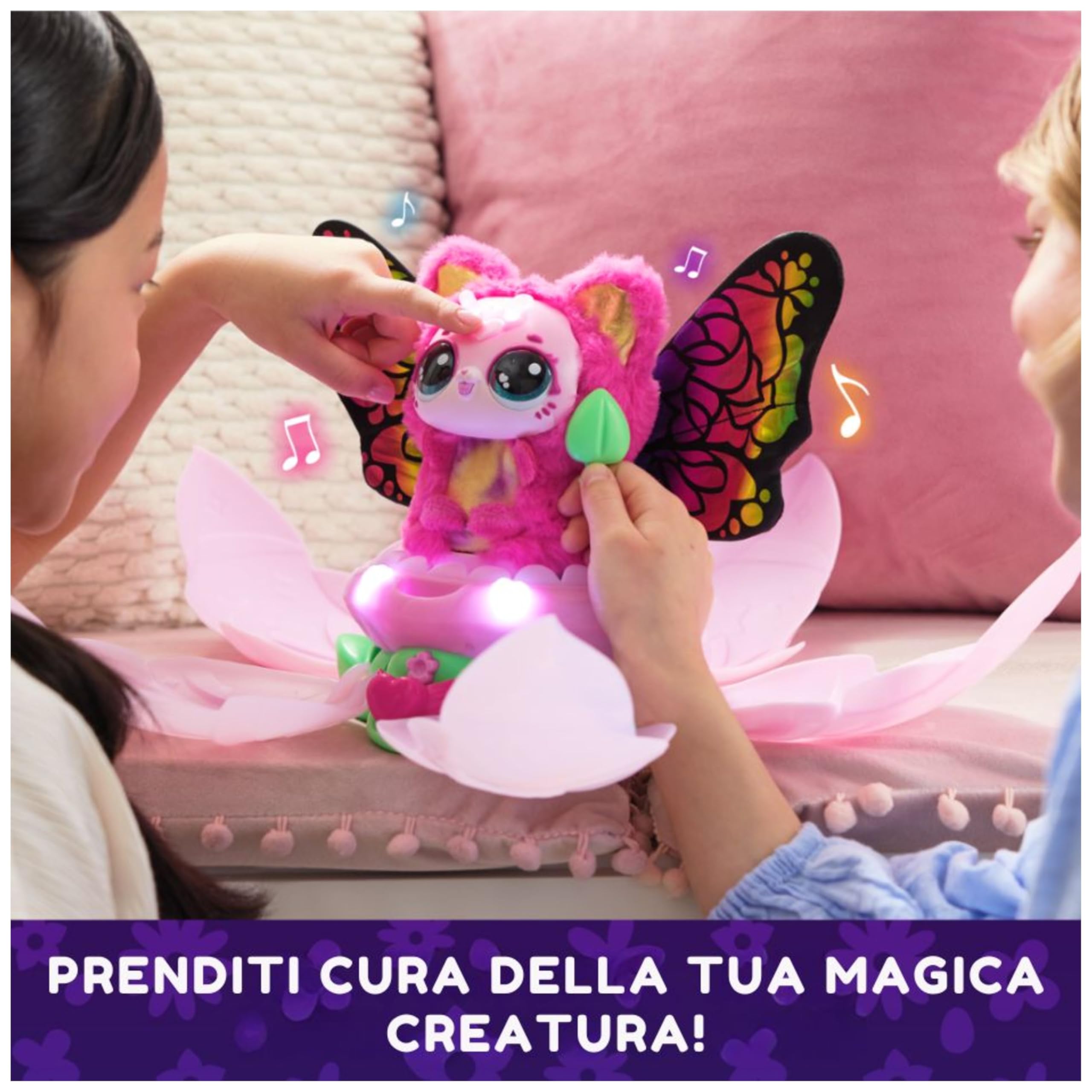 BLOOMABLES, Peluche Interattivo, Fiore che Sboccia e si Trasforma, Trasformazione Ripetibile, Oltre 100 Suoni e Reazioni (Modelli Assortiti) | Giocattolo per Bambine e Bambini dai 4 anni in su