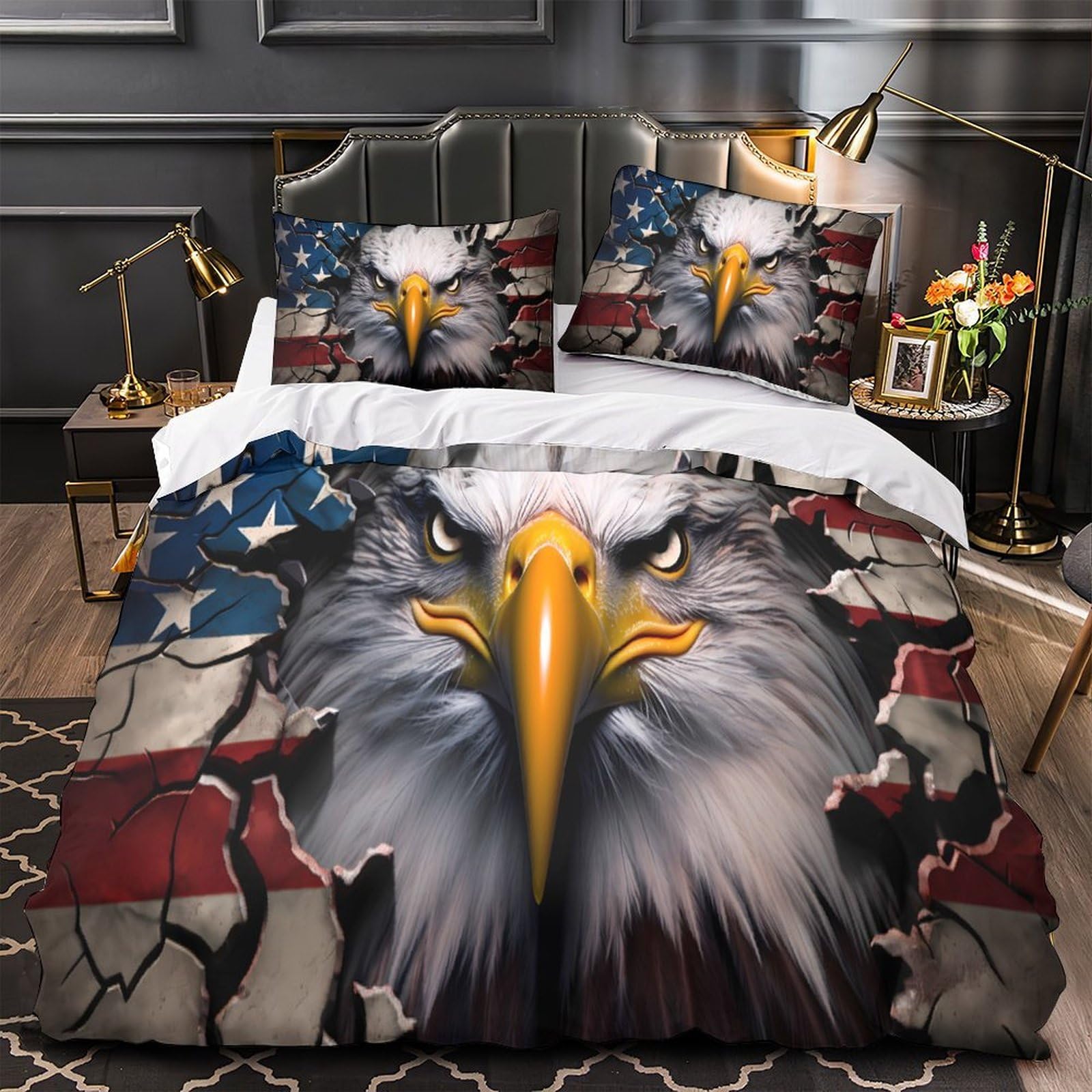 Parure de lit double motif avions pour chambre de couple style rétro vintage romantique 200x200