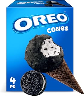 OREO Frozen Dairy Dessert Cones, 4 Count