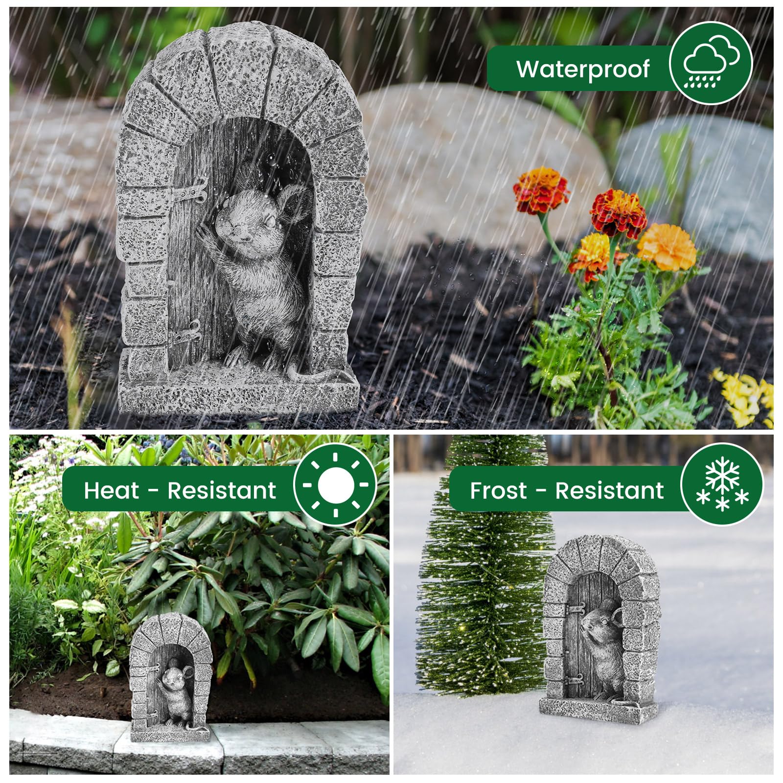 Décoration De Jardin En Résine, Statue De Souris De Fée, Décoration