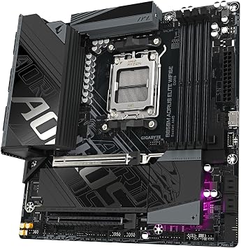 GIGABYTE B850M AORUS ELITE WIFI6E LGA1851 DDR5 7600MHz(OC) PCIe 5.0 Dual M.2 NVMe WiFi 6E 2.5Gbe LAN MATX Motherboard