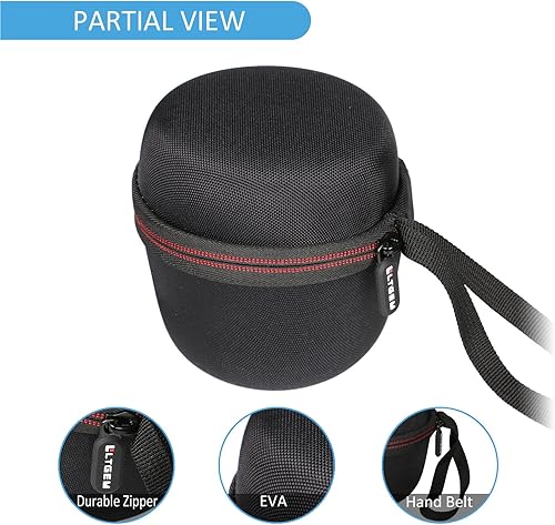 Miniatura 2 de LTGEM Funda rígida de EVA para Ultimate Ears WONDERBOOM 123 altavoz Bluetooth portátil impermeable - Bolsa protectora de viaje (Negro)