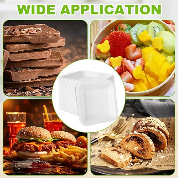 600 PCS Small Paper Plates 4 Inch Dessert Plates Disposable