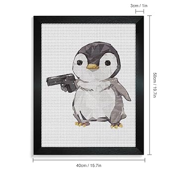 ダイヤモンドアート ペンギン 5D DIYダイヤモンド塗装 30×30cm Amazon | キュービック ペンギン ダイヤモンドアート 5D ビーズ