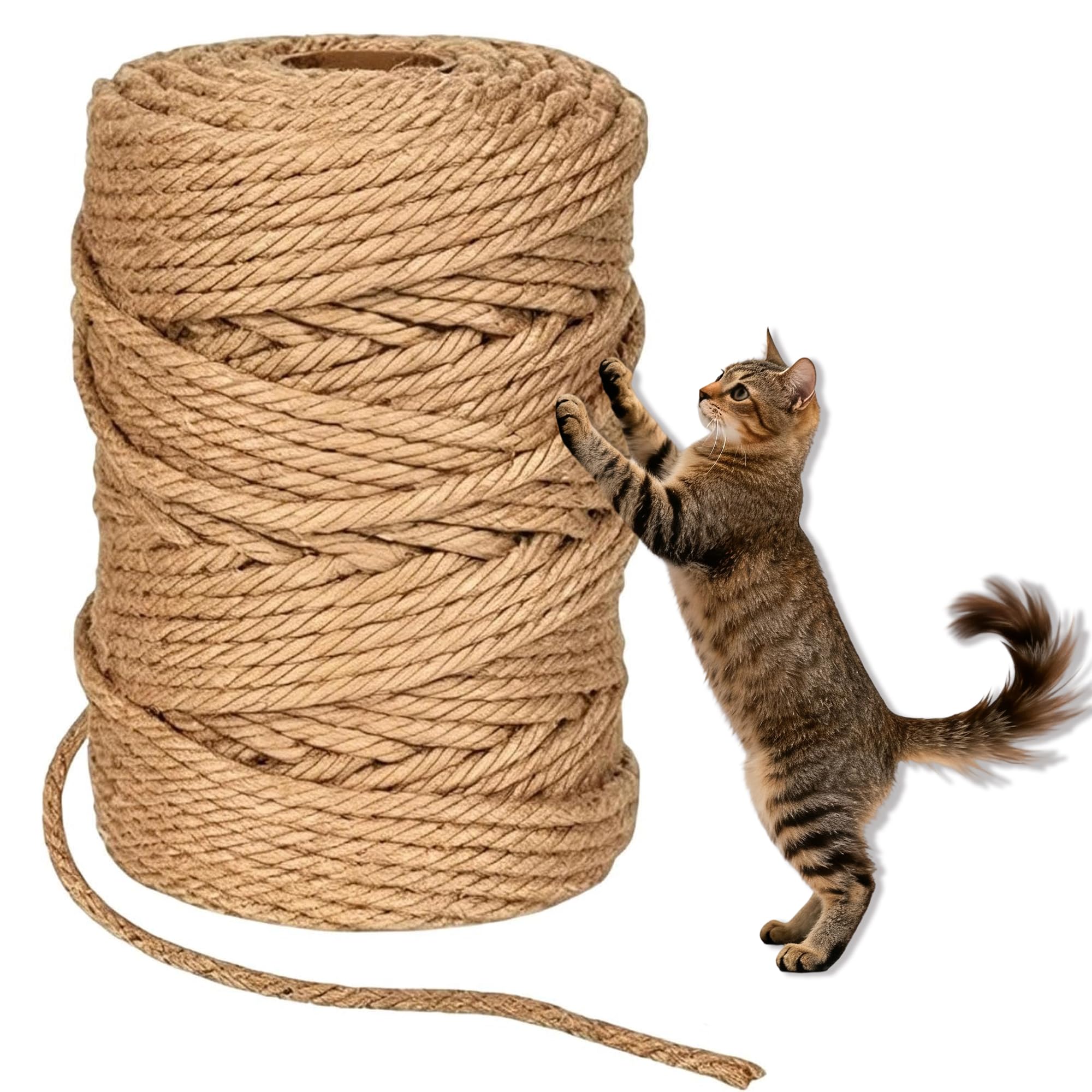 Jiangyun Natural Sisal Twine 6mm – Cat Tree & Garden