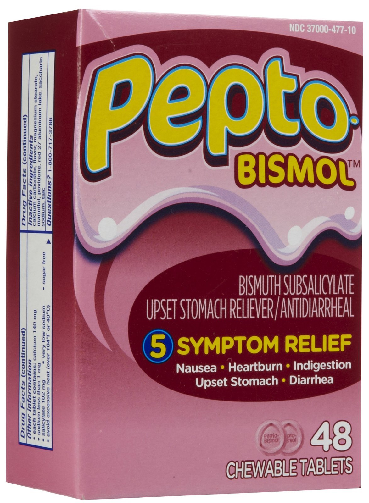 Pepto-Bismol Chewables, Regular 48 tabs