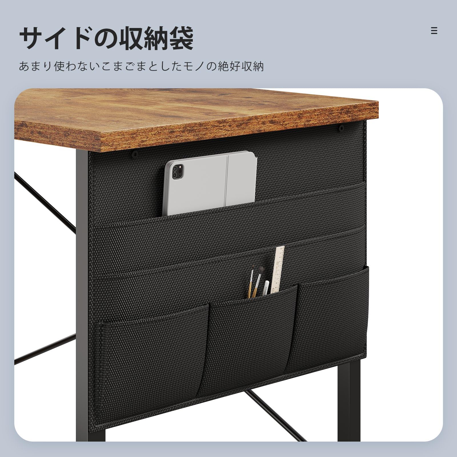 Amazon | Maihail デスク 机 pcデスク パソコンデスク l字デスク 右棚