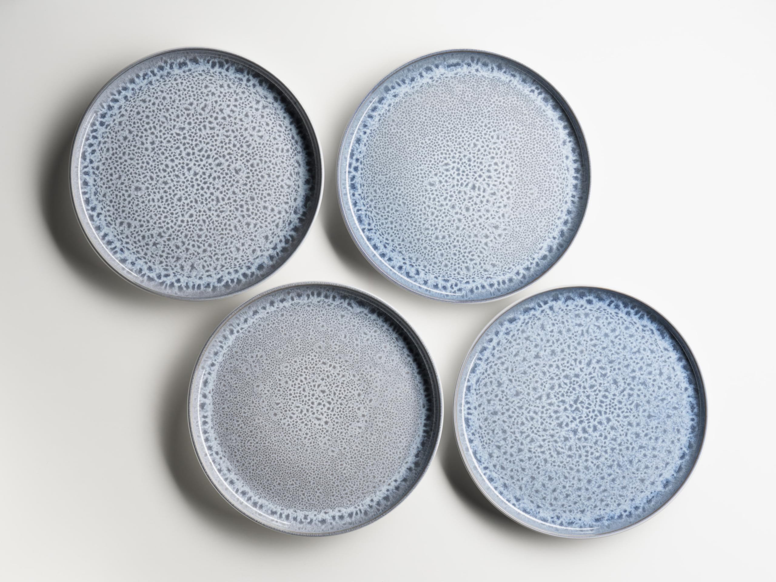 MÄSER 934435 Lunaria zestaw naczyń ceramicznych dla 4 osób, 16-częściowy zestaw naczyń kombi; glazura reaktywna, kamionka, szary