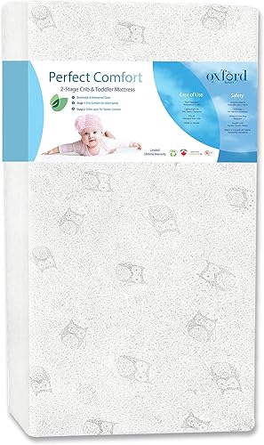 Oxford Baby Colchón para cuna de 2 etapas Perfect Comfort y colchón para niños pequeños
