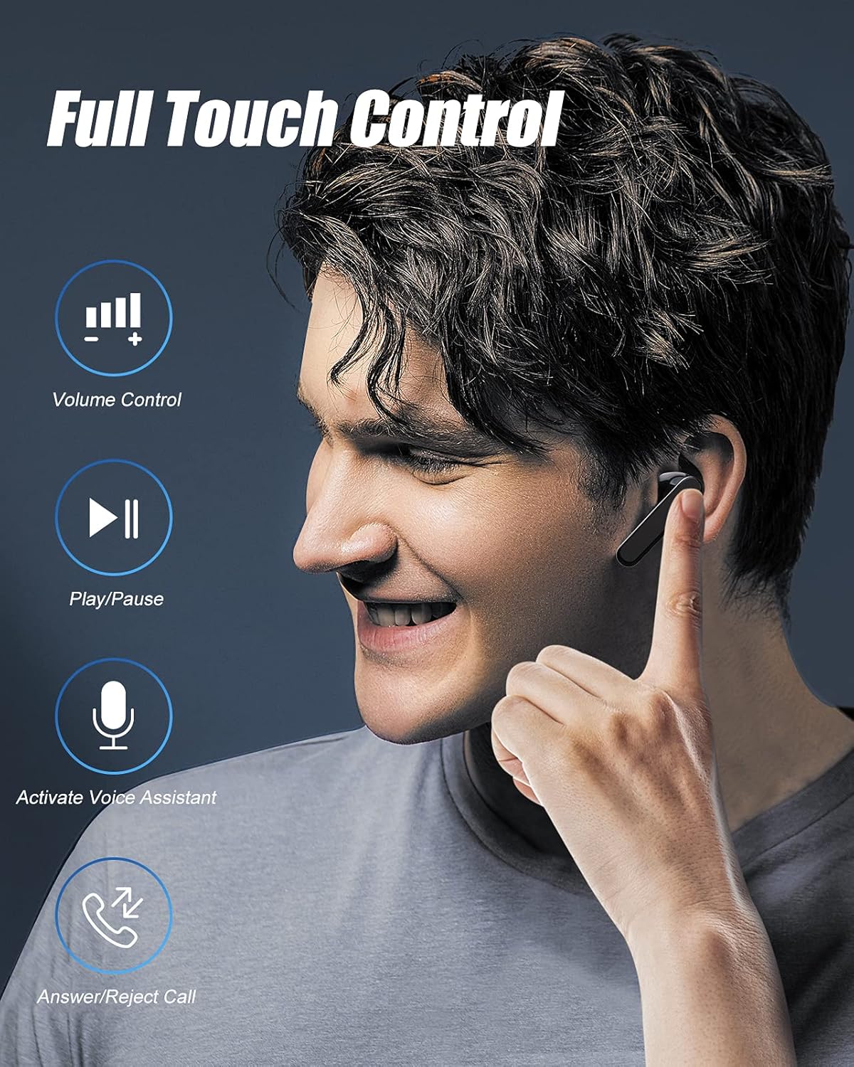 🛒 Crаzу Dеаlѕ True Wireless Earbuds KMOUK Bluetooth 5.2 Earbuds, 4-Mic CVC8.0 Call Noise Reduction Earphones, IPX8 Waterproof TWS Stereo Earbuds, 30H Playtime, Clear Calls with Touch Control In-Ear Headphones Black Frее Shірріng оƒƒеr True Wireless Earbuds KMOUK Bluetooth 5.2 Earbuds, 4-Mic CVC8.0 Call Noise Reduction Earphones, IPX8 Waterproof TWS Stereo Earbuds, 30H Playtime, Clear Calls with Touch Control In-Ear Headphones Black