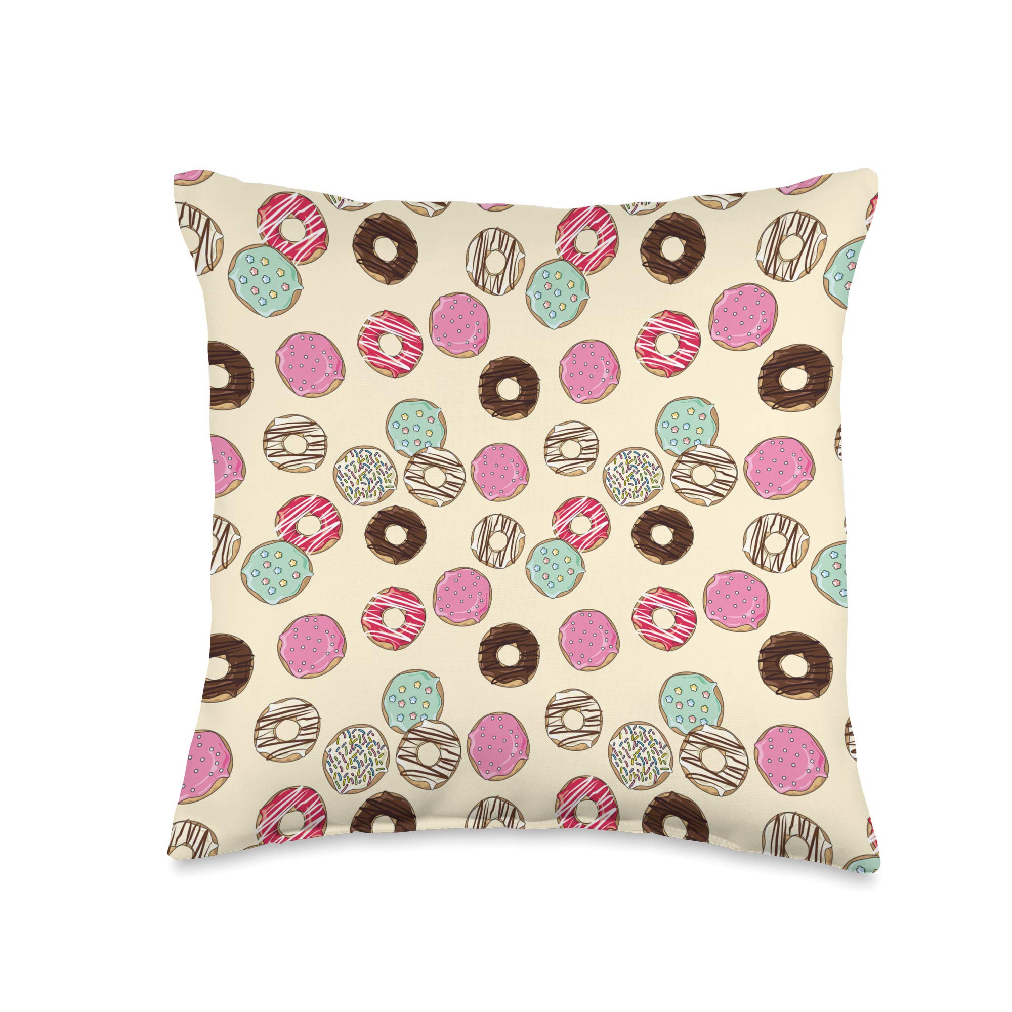 Donuts Doughnuts Pattern Cute Donut Sweet-Lovers Throw Pillow
