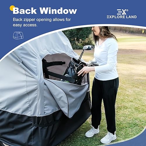 Miniatura 4 de Explore Land Funda impermeable universal para carrito de golf, se adapta a la mayoría de coches de pasajeros de 2/4/6