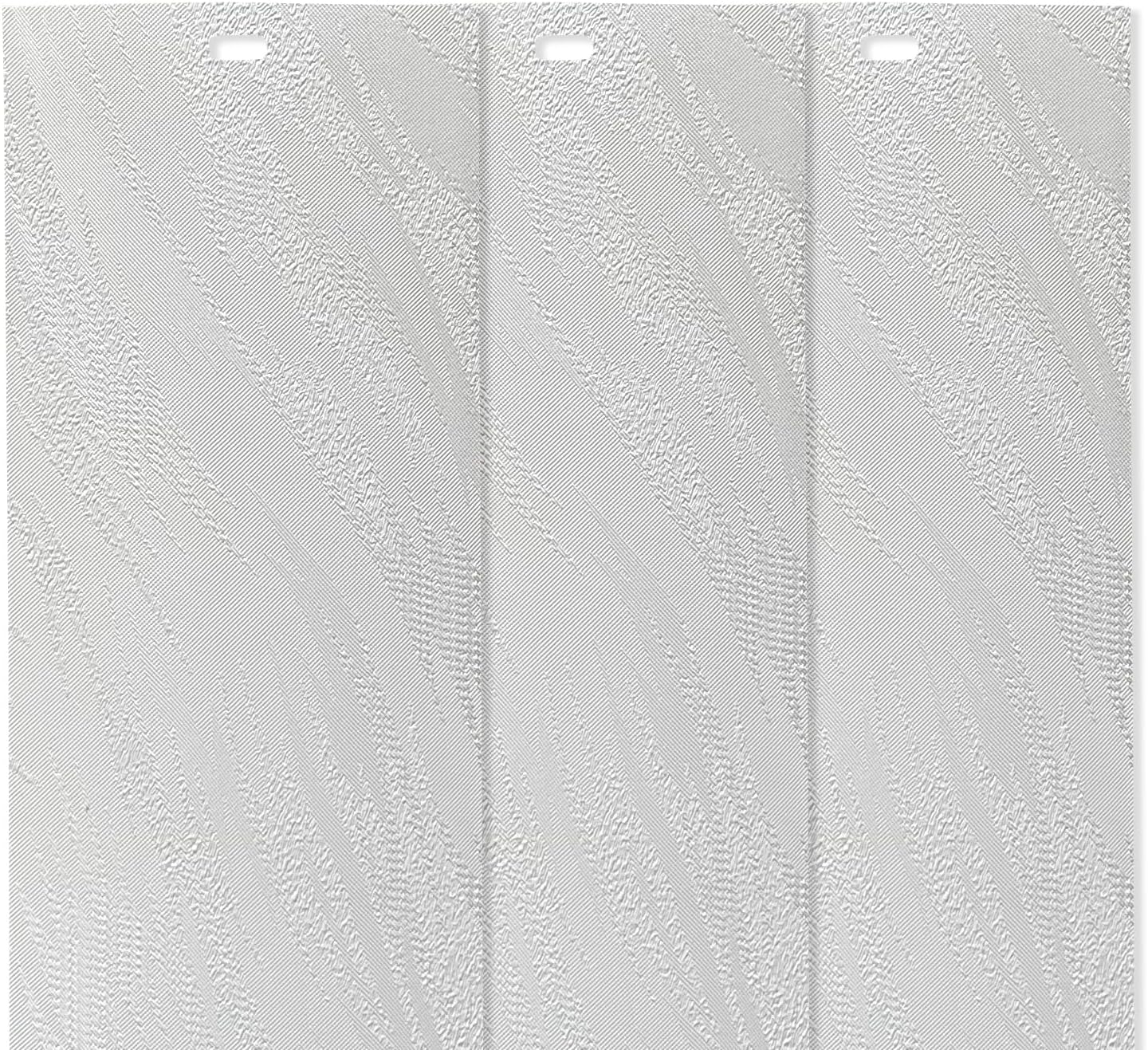 Amazing Drapery Hardware Premium Vinyl/PVC Vertical Blind Replacement Slats, 3 Pack