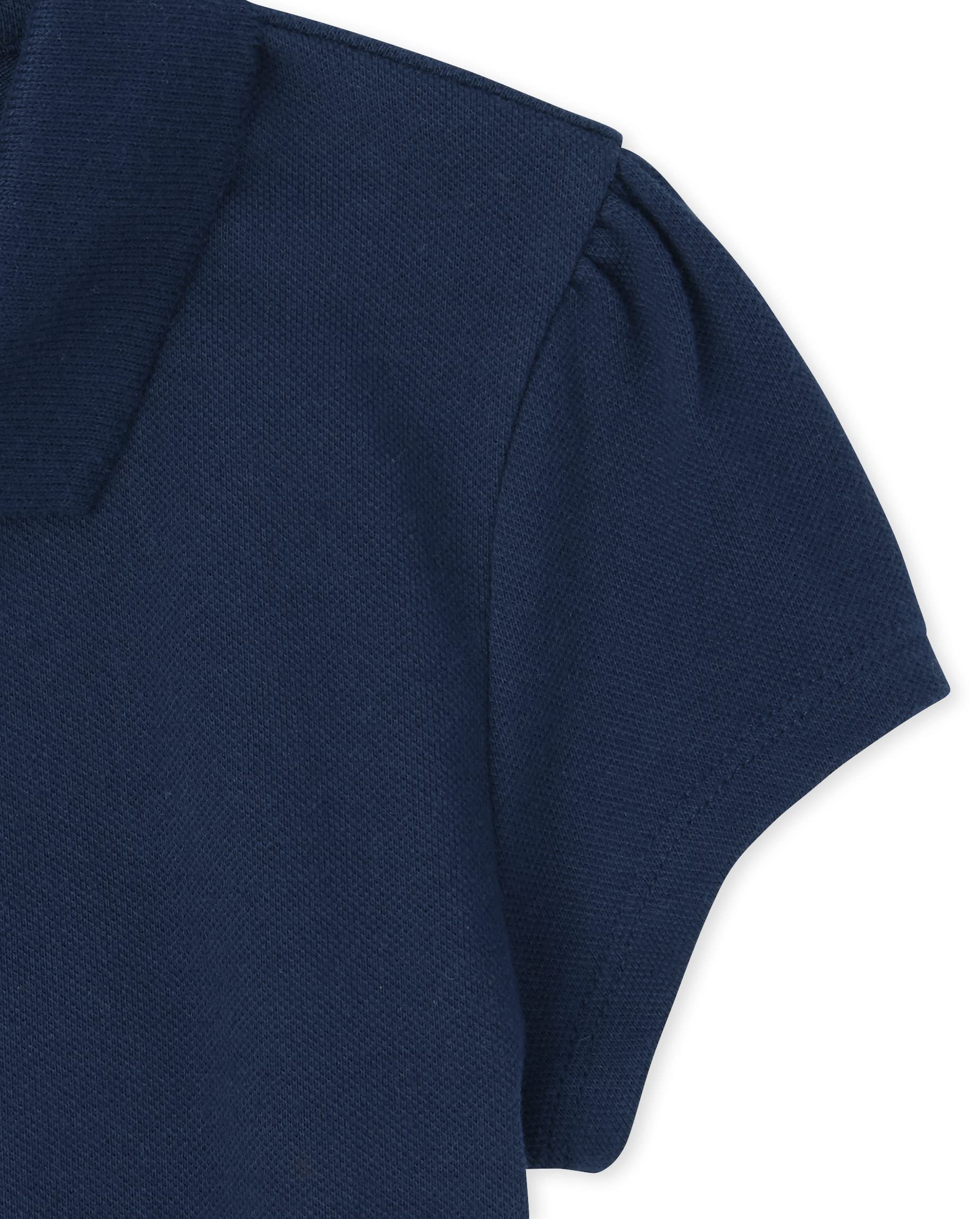 The Children's Place Koszula Dziewczynki Girls Uniform Ruffle Pique Polo 6-pack
