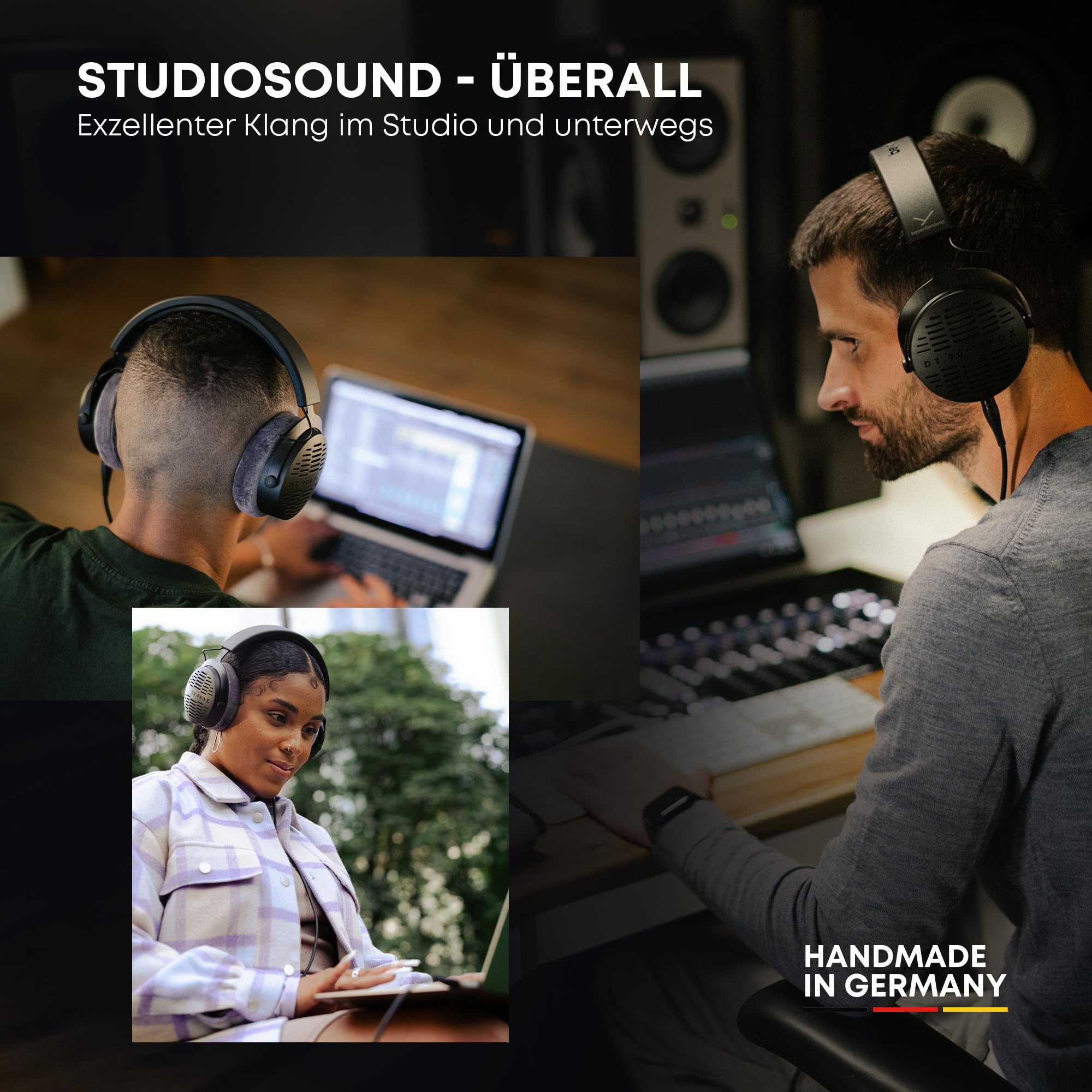 beyerdynamic DT 900 PRO X Offener Studio-Kopfhörer mit STELLAR.45-Treibern zum Mischen und Mastern auf Allen Wiedergabegeräten | STELLAR.45-Treiber, 2 abnehmbare Kabel, Made in Germany – für Mixing & Mastering an Interface, Laptop & Smartphone