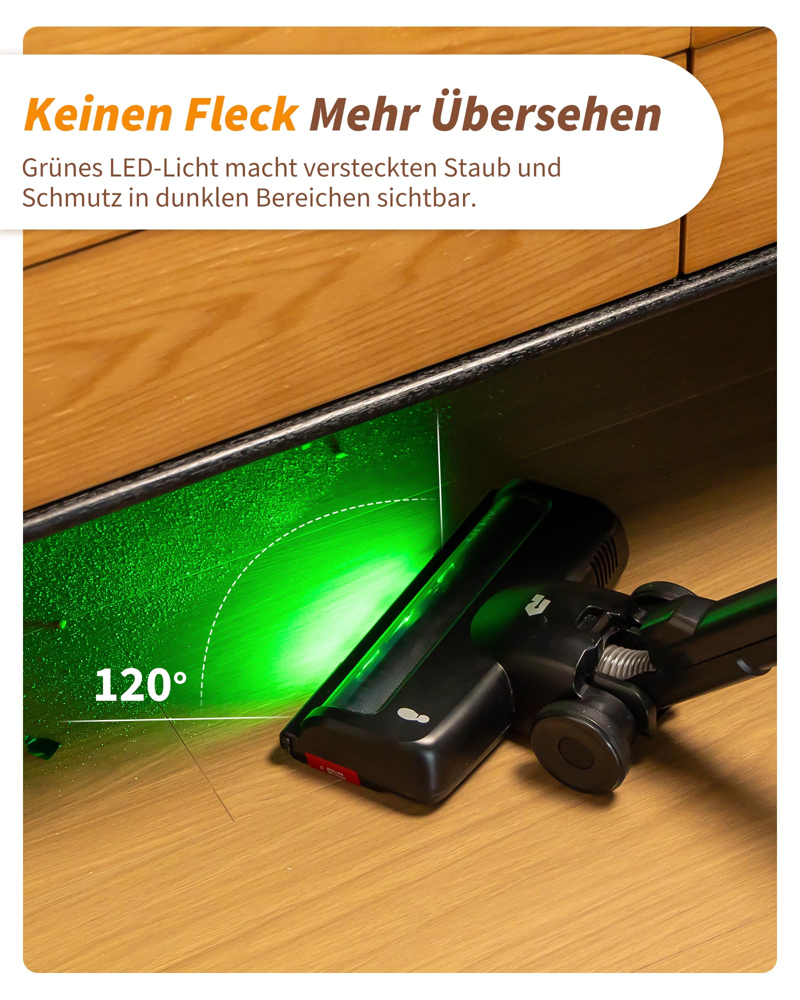 ElecKeys Akku Staubsauger 55000Pa/650W/65Min, Staubsauger Kabellos mit Lade-/Aufbewahrungsstation, Faltbar, Selbststehend, Anti-Tangle-Bürste, Akkustaubsauger für Tierhaare Teppiche Hartböden Auto