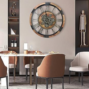 壁掛け時計 大きめ ブラウン…値下げ！ 楽天市場】掛け時計 直径25cm ライフ 木目調 電池式 不二貿易