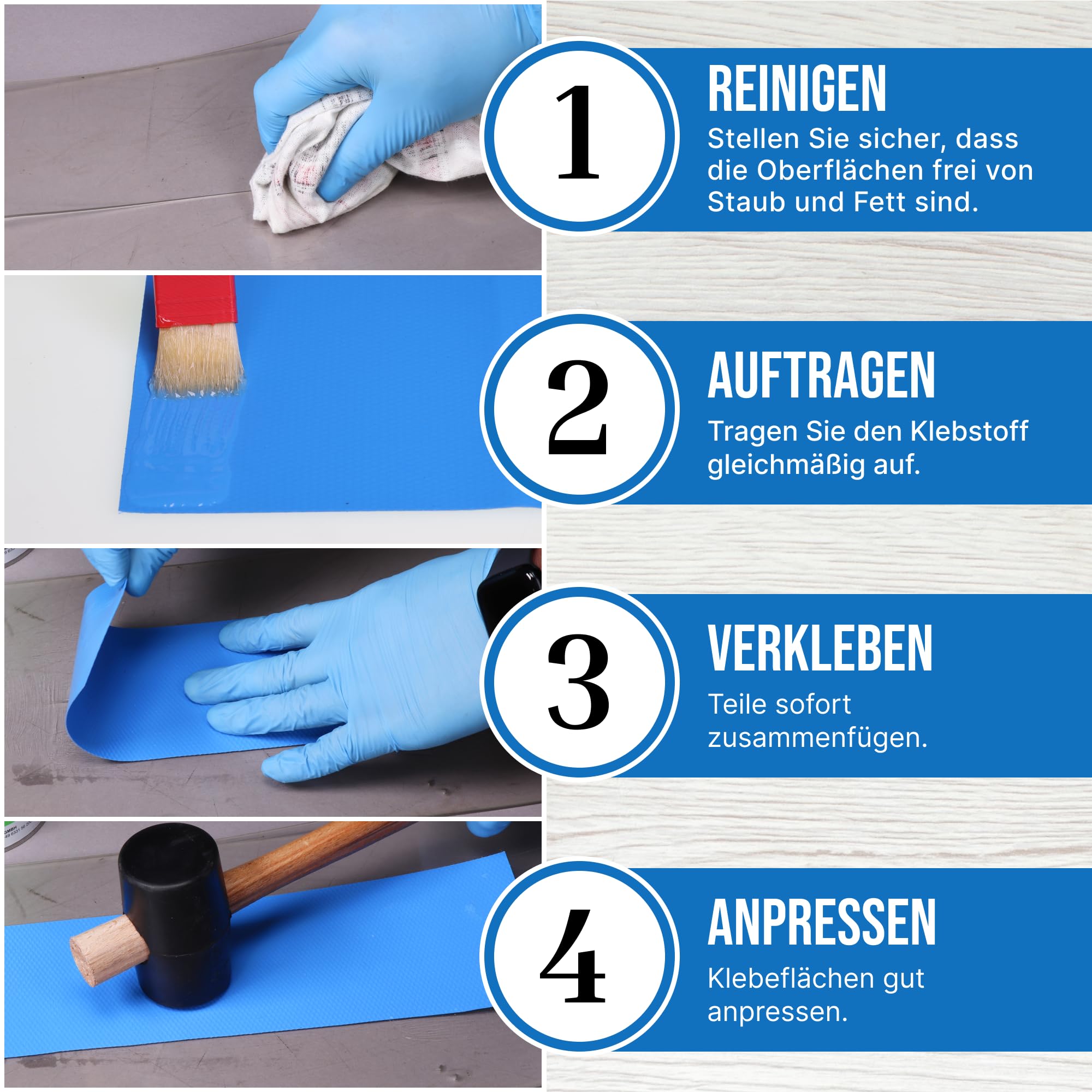 PVC Teichfolienkleber 800g – Kaltschweißmittel für Weich-PVC – Teichfolie reparieren & verbinden – für Poolfolie, Planen & Dachfolie – wasserdicht & dauerhaft – inkl. Pinsel