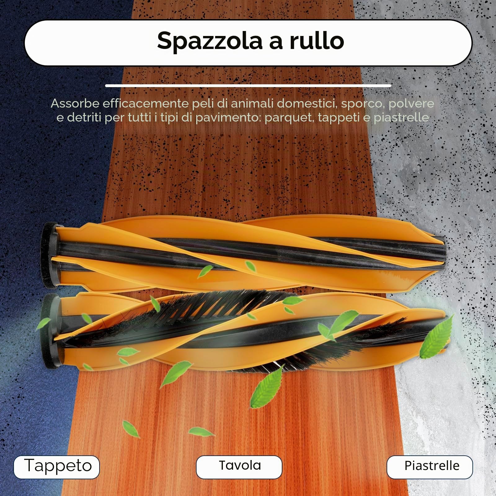 (20 pezzi) Z60 Ultra Roller Complete parti di ricambio per MOVA Z60 Ultra Roller Complete / Z60 Ultra Roller Standalone, 2 spazzole rotelle, 2 mop, 4 filtri HEPA, 6 sacchetti per la polvere, 6