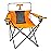 Logo Brands NCAA Tennessee Volunteers Elite Portable Chair - Premium Outdoor Chair with Cup Holder, Powder-Coated Steel Frame, Lightweight and Portable for Tailgating,and Sporting Events