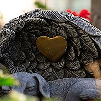 Vista 5 de iHeartDogs Urna para perros Regalo conmemorativo para mascotas, urna de piedra de jardín para cenizas de perro, regalos de pérdida de mascotas