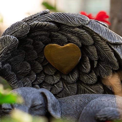 Miniatura 5 de iHeartDogs Urna para perros Regalo conmemorativo para mascotas, urna de piedra de jardín para cenizas de perro, regalos de pérdida de mascotas