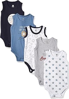 Hudson bebé sin mangas Bodysuits Boy 5-Pack
