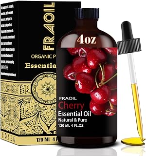 Cherry Essential Oil, Cherry Oil 4 Fl Oz 120ML for Diffuser Humidifier Yoga Cleaning DIY Candle Soap Making Perfume Gift for Women Essential Oils