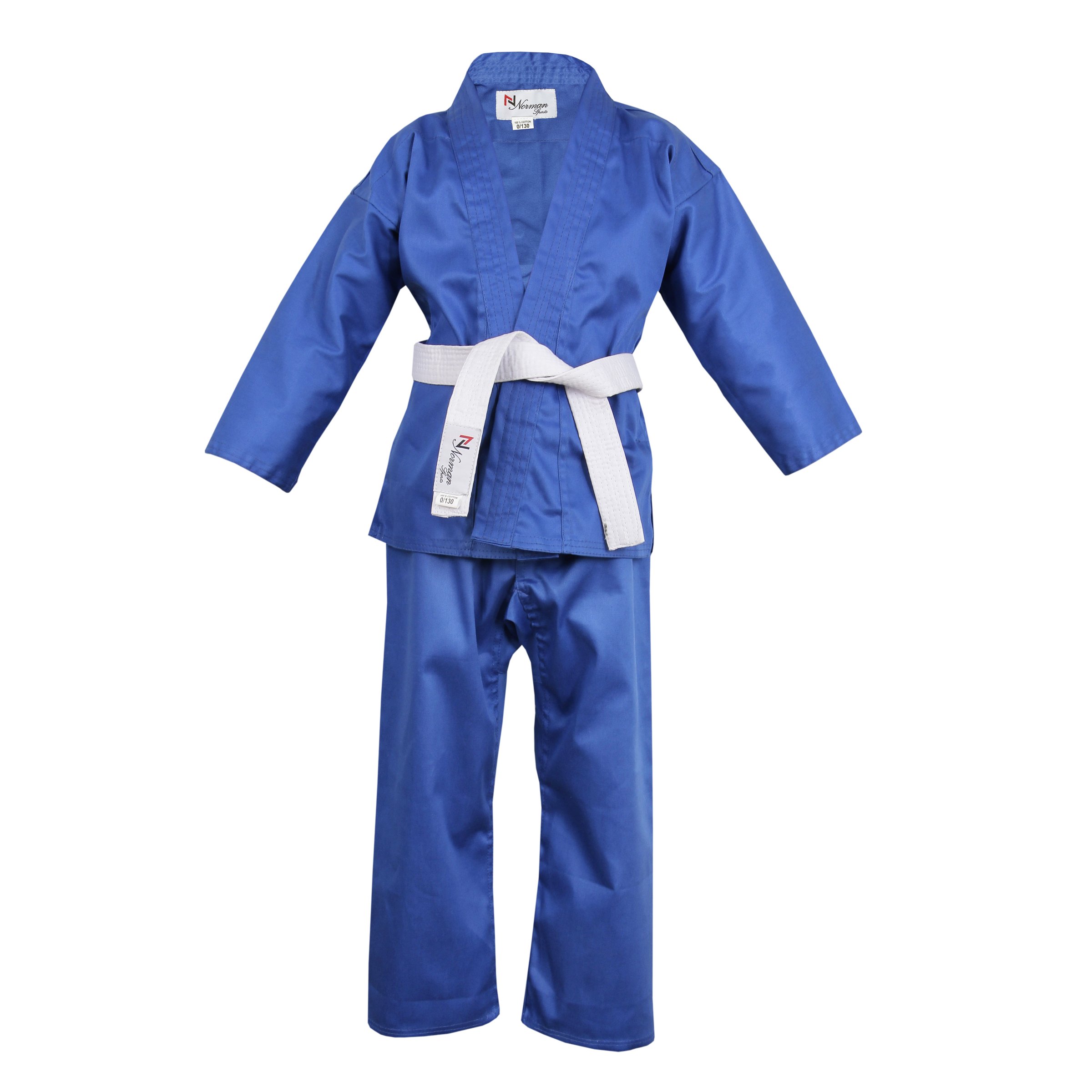 NORMANKarate Gi for Kids Children's Perfect for Training and Sparring karate suit Judo Suits for Kids Blue