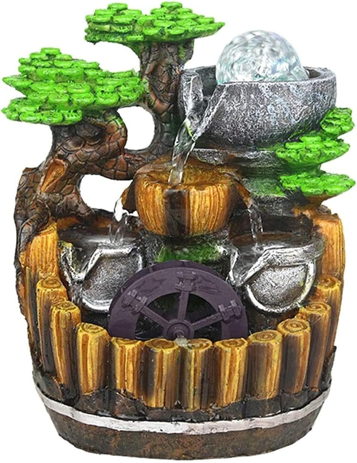 HAIBING Table Fountain Tabletop Fountain Desktop Fountain