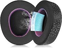 Vista 1 de Magic Ice Gel - Almohadillas de repuesto para SteelSeries ARCTIS NOVA PRO (inalámbrico), color negro y morado