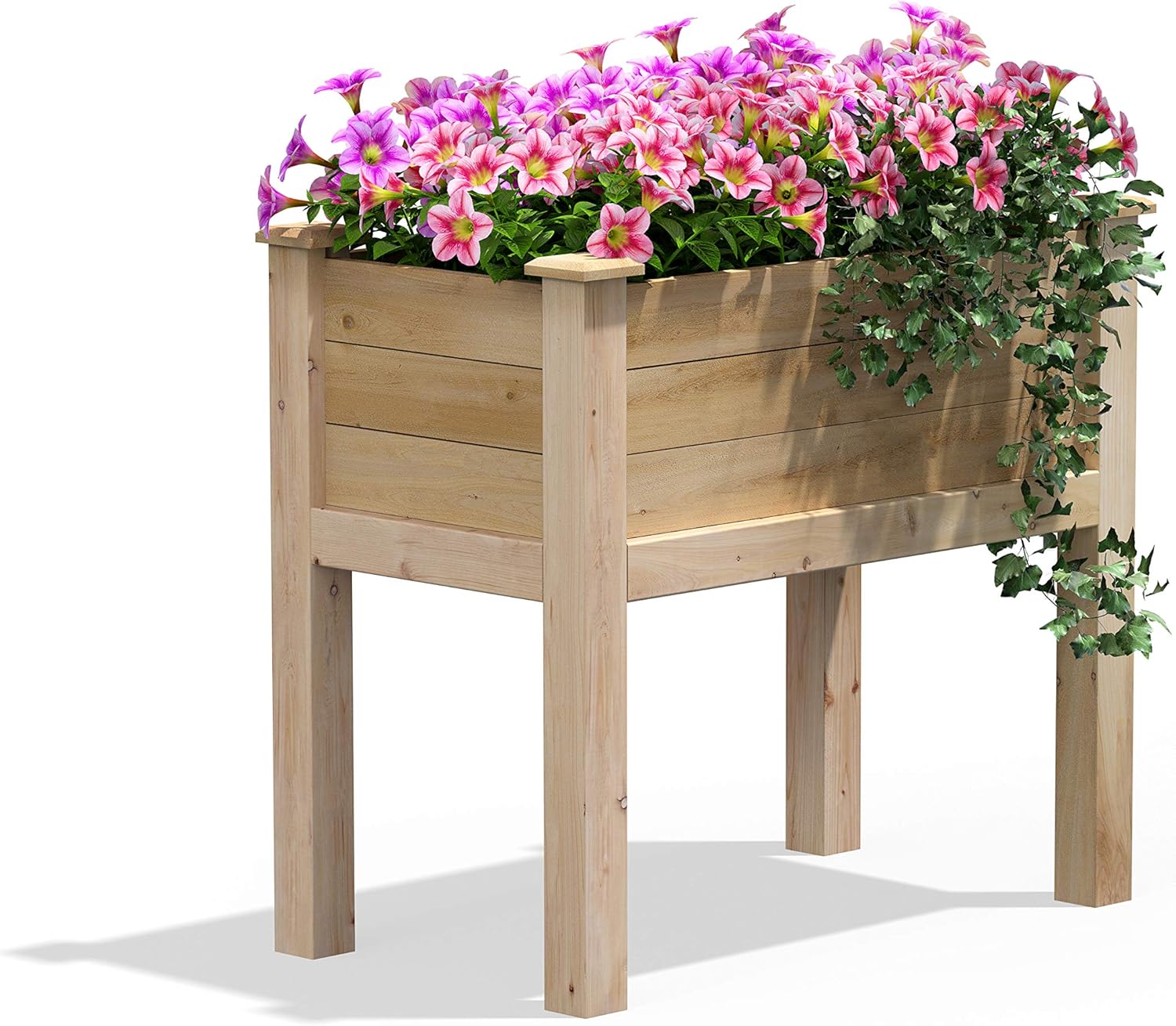 Natural Cedar Elevated Garden Bed for Outdoor Spaces