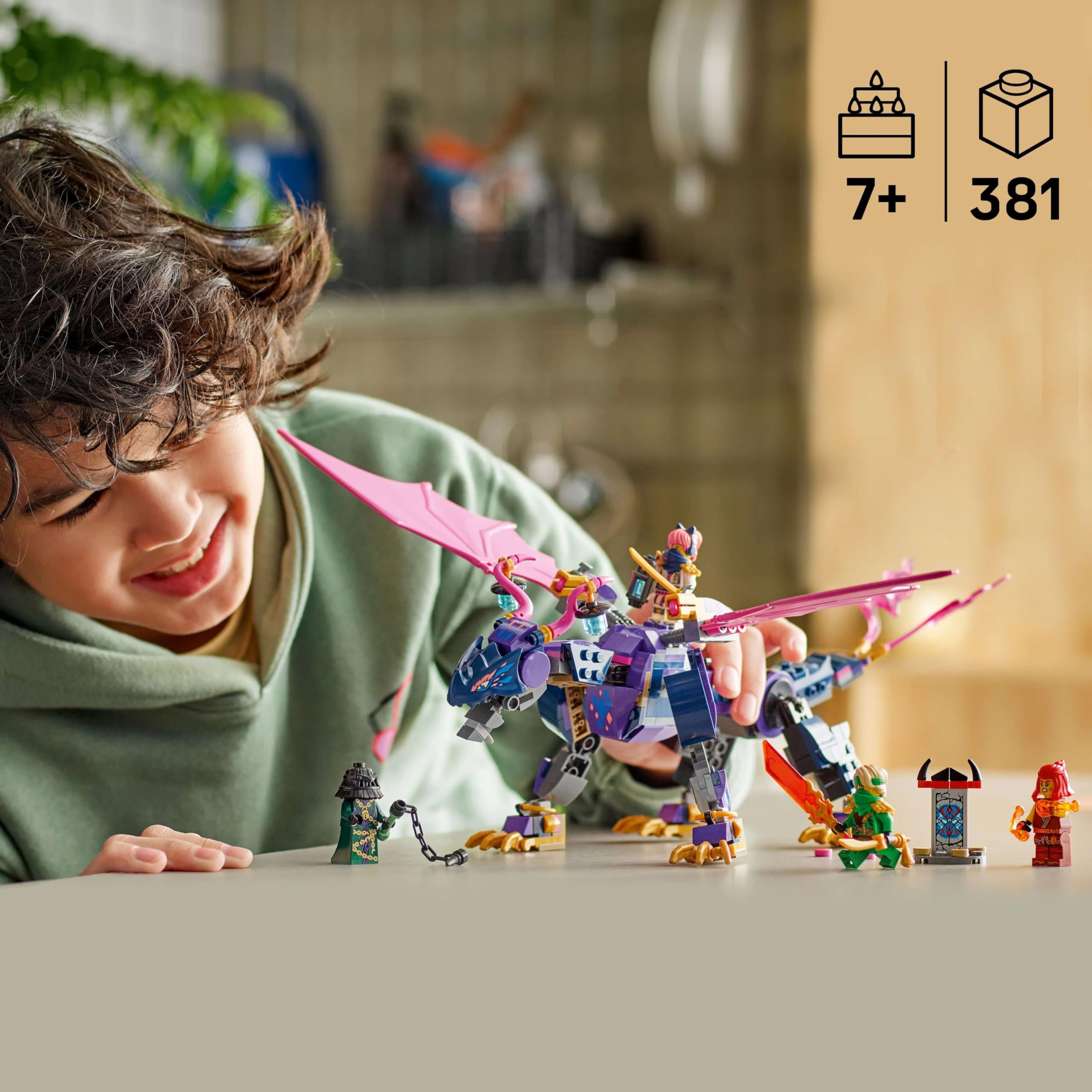 LEGO NINJAGO Smoczy mistrz Rontu, zestaw konstrukcyjny dla 7-latka, zabawka dla dziecka z czterema minifigurkami, w tym Lloydem, pomysł na prezent dla chłopca i dziewczynki, fana ninja i smoków 71842