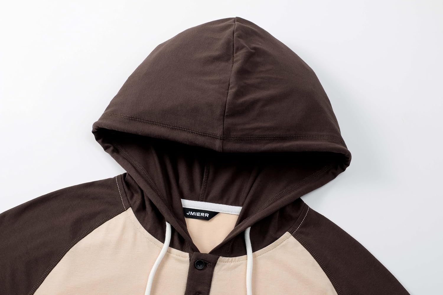 Men's Casual Sweatshirts Fall Hooded Long Sleeve Shirts Drawstring Color Block Pullover Hoodies - Image 6