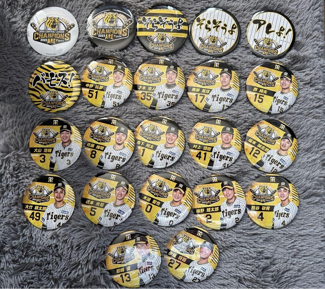 阪神タイガース 2023アレ！くじ▪️フィニッシュ賞 +缶バッジ6個 阪神