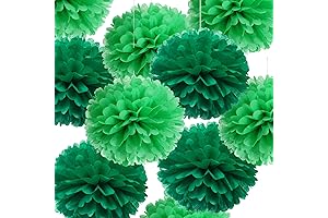 Enchanting Green Tissue Paper Art in Bloom: A Touch of Nature for Every Celebration