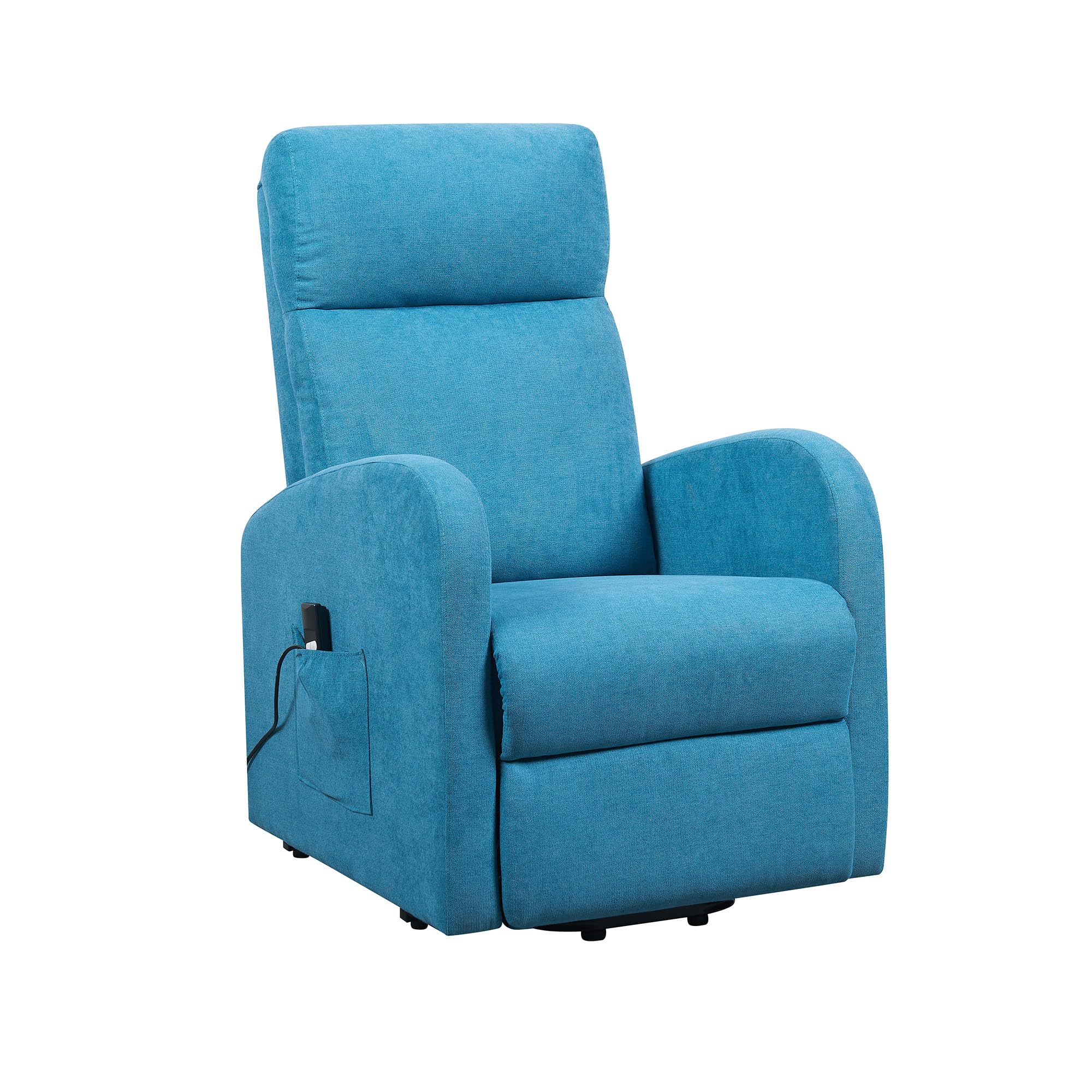 POLTRONE ITALIA Poltrona Alzapersona relax reclinazione elettrica poltrona per anziani soggiorno elevabile Detraibile 19% tessuto Turchese