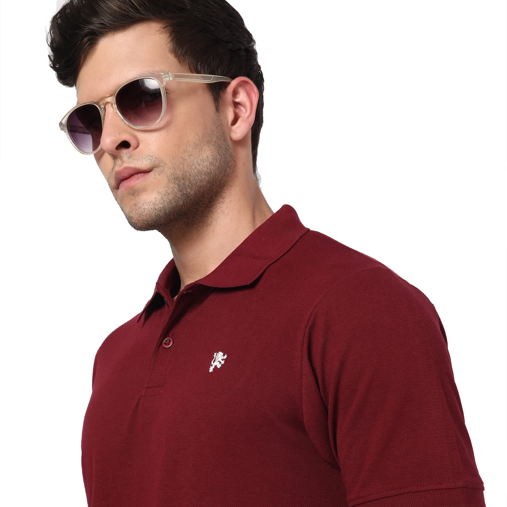 R&B Men's Regular T-Shirt (322-0227MN001-15_Purple M)