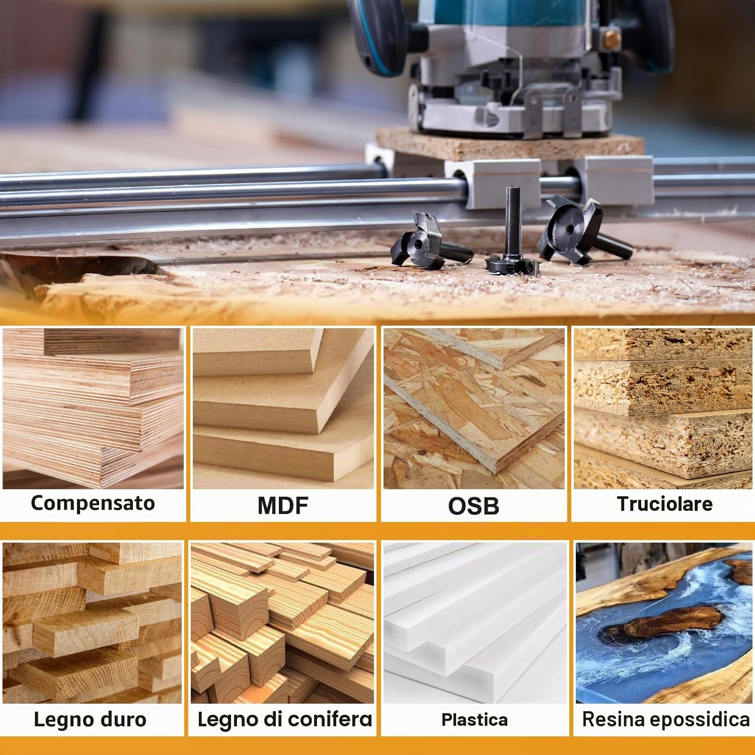 SpeTool Fresa per Spianare Diametro Gambo 12 mm con 2+2 Inserti in Carburo di Tungsteno Fresatrice Verticale Legno a Spianare per Legno Fresa CNC Diametro di Taglio 75 mm