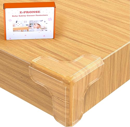 Protector de esquina para bebé, 12 protectores de esquina a prueba de bebés con esquina suave, protectores de esquina de mesa de 1.6 pulgadas para