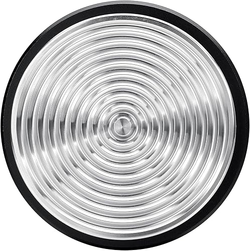 Miniatura 33 de Normcore Tamper para café expreso de 2.098 in – Base chapada en ondulación de titanio – Manipulación con resorte – Muelles de repuesto de 15 libras