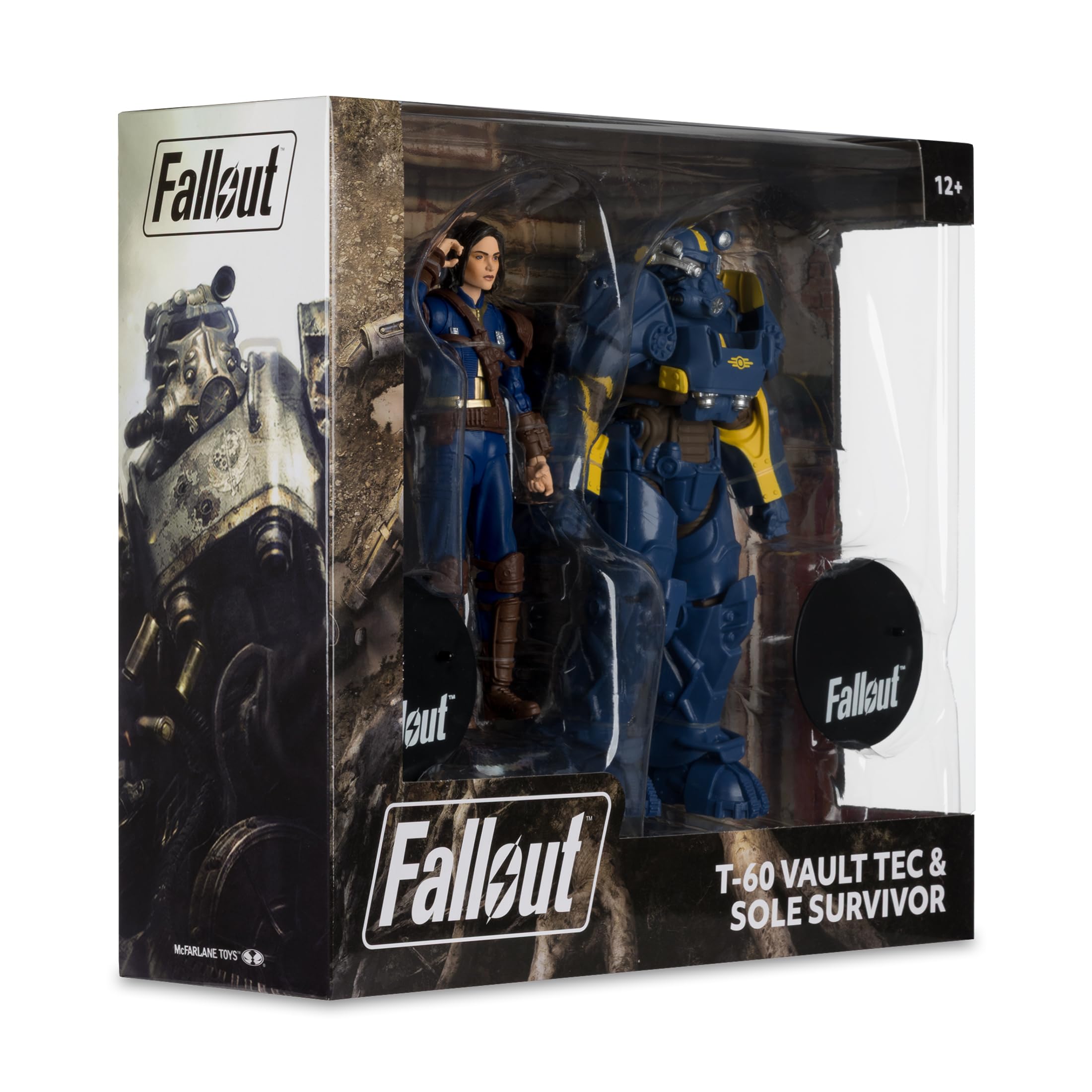 McFarlane Fallout 4 T-60 Vault Tec and Sole Survivor - Confezione da 2 giocattoli