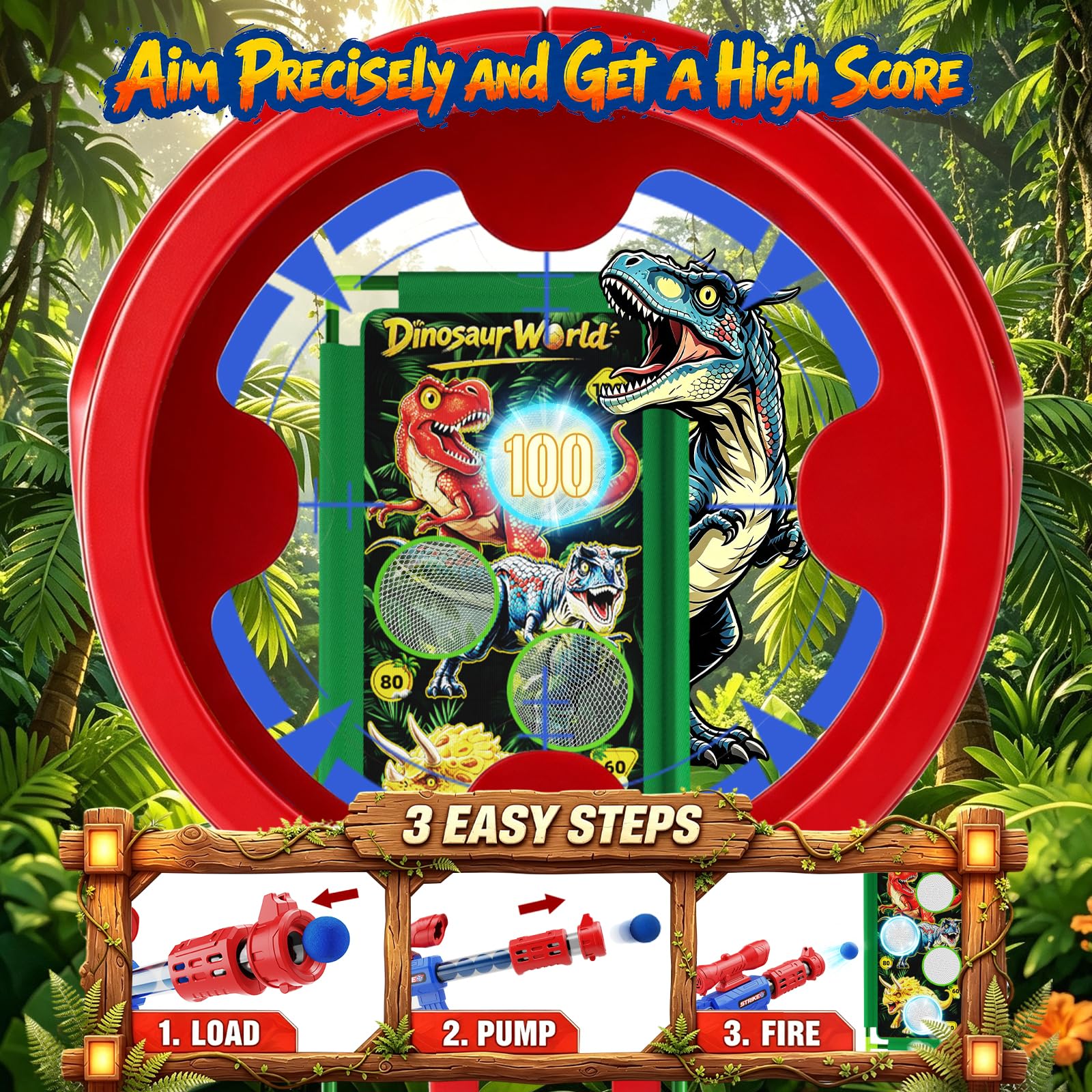 Dinosaur Shooting Game Toys for Kids -4