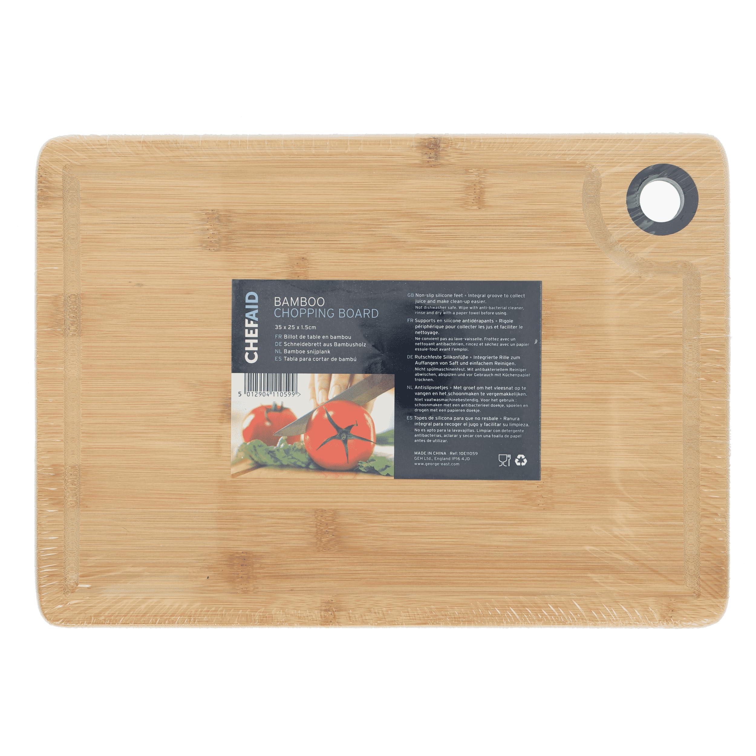 Chef Aid Bamboo Chopping Board 35cm Multi-Colour, JNS_453441
