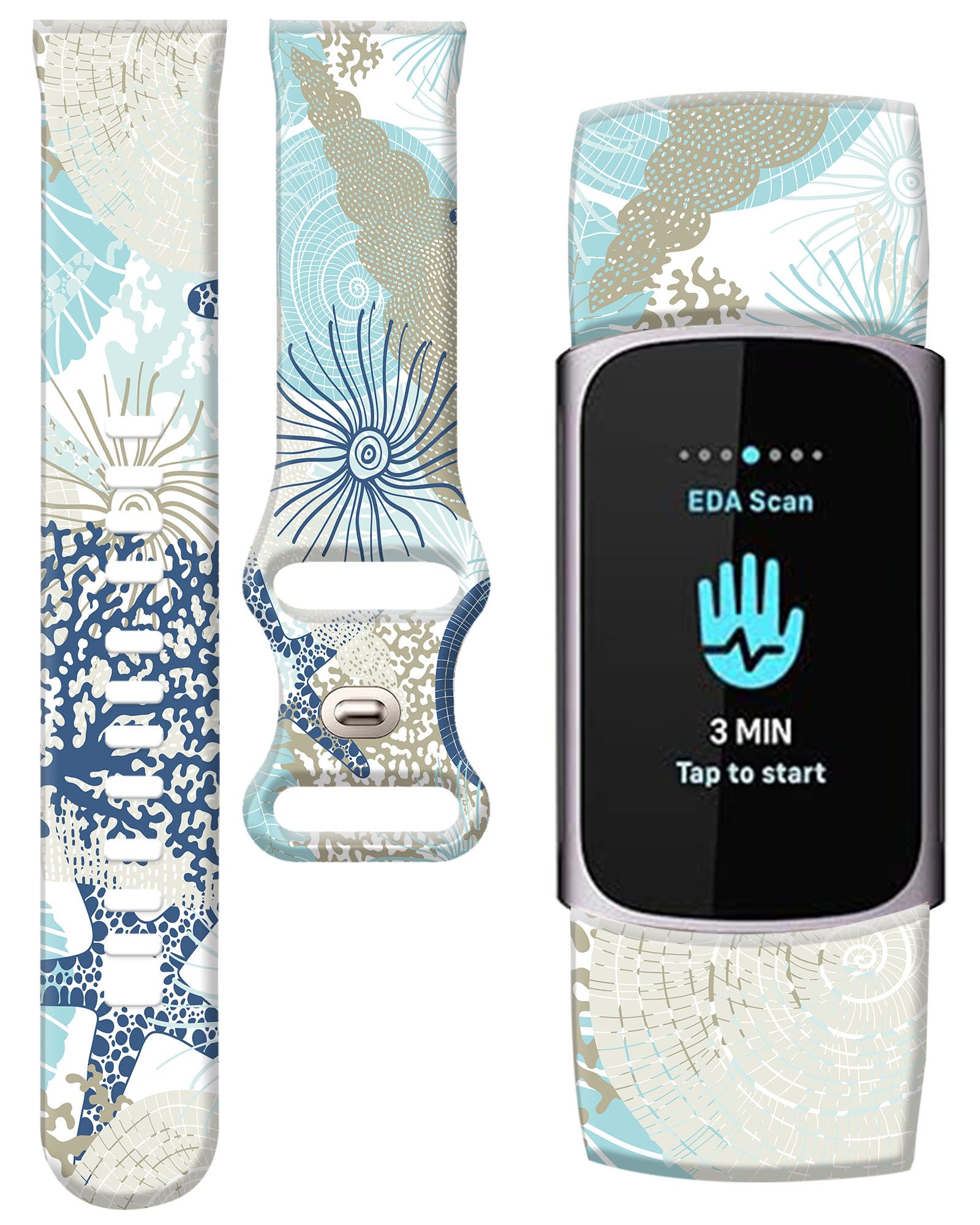 PLKTJOSA Compatible with Charge 6/Charge 5 WatchBands for Women Men,Elastic Adjustable Wristbands,Breathable Sport Band Soft Health Tracker